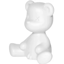 Qeeboo - Teddy Boy Lamp with Rechargeable Led - White - Qeeboo Free Standing Lamp by Stefano Giovannoni - Lighting - Home - Avvenice