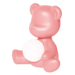 Qeeboo - Teddy Girl Rechargeable Lamp - Bright Pink - Qeeboo Table Standing Lamp by Stefano Giovannoni - Lighting - Home - Avvenice