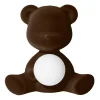 Qeeboo - Teddy Girl Rechargeable Lamp Velvet Finish - Dark Brown - Standing Lamp by Stefano Giovannoni - Lighting - Home - Avvenice