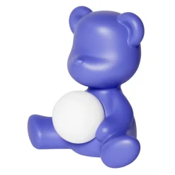 Qeeboo - Teddy Girl Rechargeable Lamp - Violet - Qeeboo Table Standing Lamp by Stefano Giovannoni - Lighting - Home - Avvenice