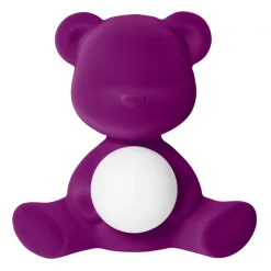 Qeeboo - Teddy Girl Rechargeable Lamp Velvet Finish - Violet - Standing Lamp by Stefano Giovannoni - Lighting - Home - Avvenice