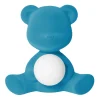 Qeeboo - Teddy Girl Rechargeable Lamp Velvet Finish - Light Blue - Standing Lamp by Stefano Giovannoni - Lighting - Home - Avvenice