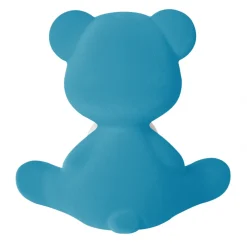 Qeeboo - Teddy Girl Rechargeable Lamp Velvet Finish - Light Blue - Standing Lamp by Stefano Giovannoni - Lighting - Home - Avvenice