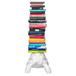 Qeeboo - Turtle Carry Bookcase - White - Qeeboo Bookcase by Marcantonio - Furnishing - Home - Avvenice