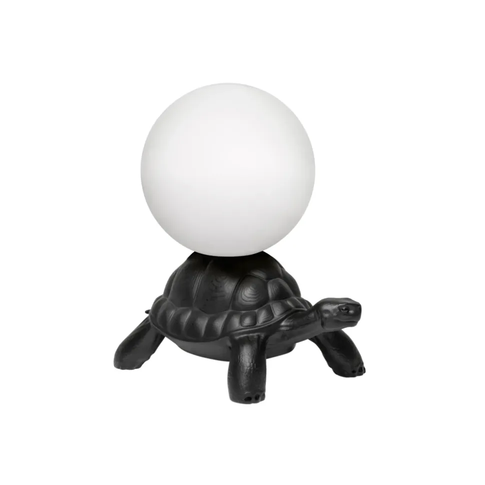 Qeeboo - Turtle Carry Lamp - Black - Qeeboo Lamp by Marcantonio - Lighting - Home - Avvenice