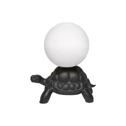 Qeeboo - Turtle Carry Lamp - Black - Qeeboo Lamp by Marcantonio - Lighting - Home - Avvenice