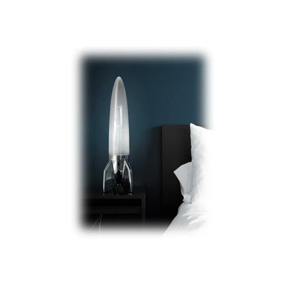 Qeeboo - V-2 Schneider Lamp Metal Finish - Silver - Qeeboo Lamp by Studio Job - Lighting - Home - Avvenice