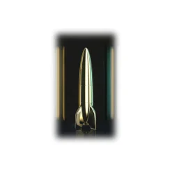 Qeeboo - V-2 Schneider Lamp Metal Finish - Gold - Qeeboo Lamp by Studio Job - Lighting - Home - Avvenice