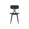 Qeeboo - X Chair without Cushion Set of 2 Pieces - Black Wood - Qeeboo Chair by Nika Zupanc - Furnishing - Home - Avvenice