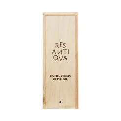 Res Antiqva - Wooden Box in Maritime Pine for Organic Italian Extra Virgin Olive Oil - Avvenice