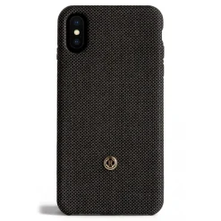 Revested Milano - Bird's Eye - Ebano - iPhone X / XS Case - Apple - Artisan Wool Cover - Avvenice