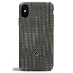 Revested Milano - Bird's Eye - Rock - iPhone X / XS Case - Apple - Artisan Wool Cover - Avvenice