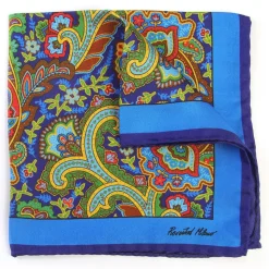 Revested Milano - Grand Tour - Soleil - Pocket Square - Artisan Silk Foulard - Handmade in Italy - Avvenice
