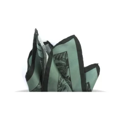Revested Milano - Jardin - Sage - Pocket Square - Artisan Silk Foulard - Handmade in Italy - Avvenice