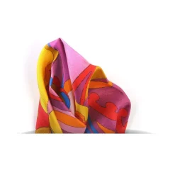 Revested Milano - Lakeshore - Carlotta - Pocket Square - Artisan Silk Foulard - Handmade in Italy - Avvenice