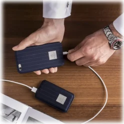 Revested Milano - Pinstripe - Power Bank - 4000 mAh - iPhone - Apple - Samsung - Artisan Fabric Cover - Avvenice