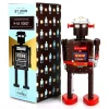 Saint John - M-65 Robot - Collectible Retro Wind Up Tin Toy - Brown - Tin Toys - Avvenice