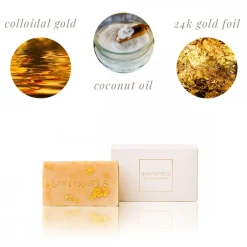 Skin Novels - Royal Garden - Natural Soap with Amber & 24k Gold - 100 % Natural Handmade Soap - Avvenice