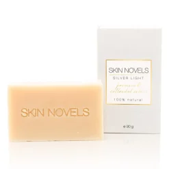 Skin Novels - Silver Light - Natural Soap with Nano-Silver & Jasmine - 100 % Natural Handmade Soap - Avvenice