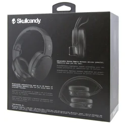 Skullcandy - Crusher - Black - Bluetooth Wireless Over-Ear Headphones with Microphone - Noise Isolating Memory Foam - Avvenice