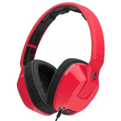 Skullcandy - Crusher - Red - Over-Ear Headphones with Microphone and Noise Isolating - Avvenice