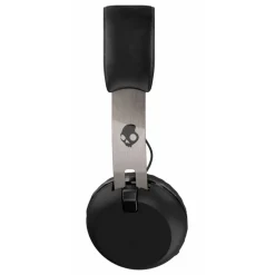 Skullcandy - Grind - Black / Chrome - Bluetooth Wireless On-Ear Headphones with Microphone, Supreme Sound and Powerful Bass - Avvenice
