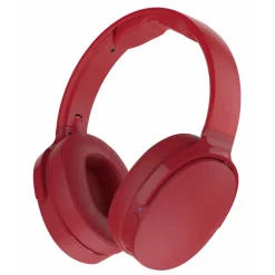 Skullcandy - Hesh 3 - Red - Bluetooth Wireless Over-Ear Headphones with Microphone - Noise Isolating Memory Foam - Avvenice