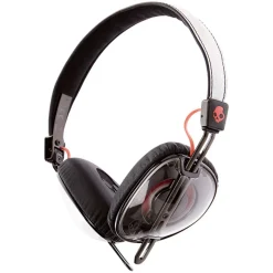 Skullcandy - Knockout - Clear / Coral - Women's Wireless On-Ear Headphones with Microphone with Supreme Sound - Avvenice