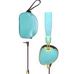 Skullcandy - Knockout - Smoked Purple / Gold - Women's Wireless On-Ear Headphones with Microphone with Supreme Sound - Avvenice