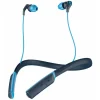 Skullcandy - Method BT Sport - Navy / Blue - Bluetooth Wireless Sweat-Resistant Sport Earbuds with Microphone - Neck Collar - Avvenice
