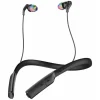 Skullcandy - Method BT Sport - Black / Gray - Bluetooth Wireless Sweat-Resistant Sport Earbuds with Microphone - Neck Collar - Avvenice