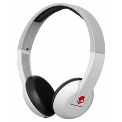 Skullcandy - Uproar - White / Gray - Bluetooth Wireless On-Ear Headphones with Microphone, Supreme Sound and Powerful Bass - Avvenice