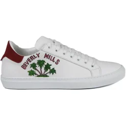 Snob Sneakers - Beverly Hills, what else? by Yo-Yo - White Leather - Handmade in Italy - Luxury Exclusive Collection - Avvenice