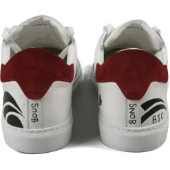 Snob Sneakers - Bike Ride By Veronica Moon - Sneakers - White Leather - Handmade in Italy - Luxury Exclusive Collection - Avvenice