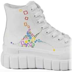 Snob Sneakers - Classy Yet Trendy By Veronica Moon - Sneakers - White Leather- Handmade in Italy - Luxury Exclusive Collection - Avvenice