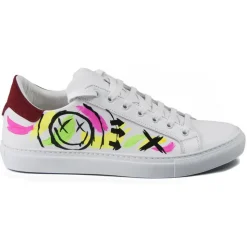 Snob Sneakers - Let's Get Pop By Samantha - Sneakers - White Leather - Handmade in Italy - Luxury Exclusive Collection - Avvenice