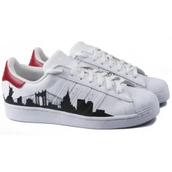 Snob Sneakers - NY Graffiti By XK - Sneakers - White Leather - Handmade in Italy - Luxury Exclusive Collection - Avvenice
