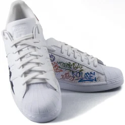 Snob Sneakers - NY Graffiti By XK - Sneakers - White Leather - Handmade in Italy - Luxury Exclusive Collection - Avvenice