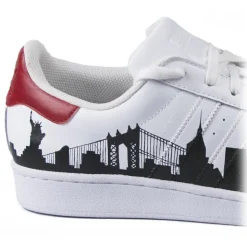 Snob Sneakers - NY Graffiti By XK - Sneakers - White Leather - Handmade in Italy - Luxury Exclusive Collection - Avvenice