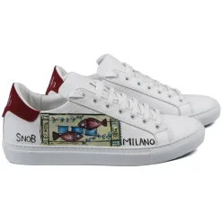 Snob Sneakers - Ocean's One By Veronica Moon - Sneakers - White Leather - Handmade in Italy - Luxury Exclusive Collection - Avvenice