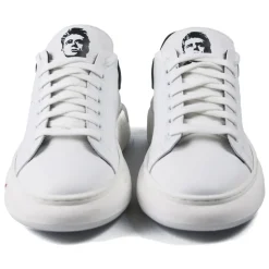 Snob Sneakers - Rebel Without A Cause By Veronica Moon - White Leather - Handmade in Italy - Luxury Exclusive Collection - Avvenice