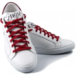 Snob Sneakers - Royal Pop By Veronica Moon - Sneakers - White Leather - Handmade in Italy - Luxury Exclusive Collection - Avvenice