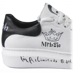 Snob Sneakers - Royal Rebel By Veronica Moon - Sneakers - White Leather - Handmade in Italy - Luxury Exclusive Collection - Avvenice