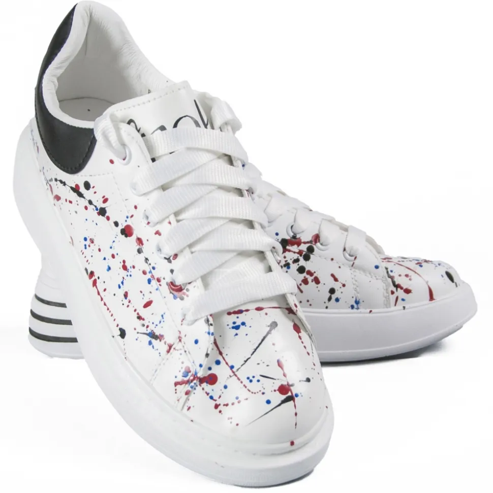 Snob Sneakers - True Colors By Veronica Moon - Sneakers - White Leather - Handmade in Italy - Luxury Exclusive Collection - Avvenice
