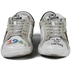 Snob Sneakers - You Are A Shining Star By XK - White Leather - Handmade in Italy - Luxury Exclusive Collection - Avvenice