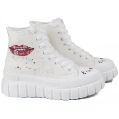 Snob Sneakers - Your Kiss Is On My List By Veronica Moon- Handmade in Italy - Luxury Exclusive Collection - Avvenice