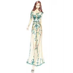 Sofia Provera - Flora - Dress - Luxury Exclusive Collection - Haute Couture Made in Italy - Luxury High Quality Dress - Avvenice