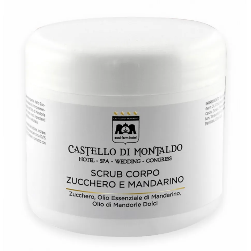 Spa Suite with Bubbles - Sugar and Mandarin Body Scrub - Professional Cosmetics - Avvenice