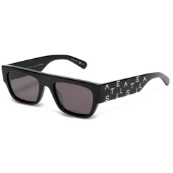 Stella McCartney - Black Square Sunglasses with Monogram - Nero - Sunglasses - Stella McCartney Eyewear - Avvenice
