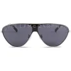 Stella McCartney - Dark Blue Mask Sunglasses - Pale Grey - Sunglasses - Stella McCartney Eyewear - Avvenice